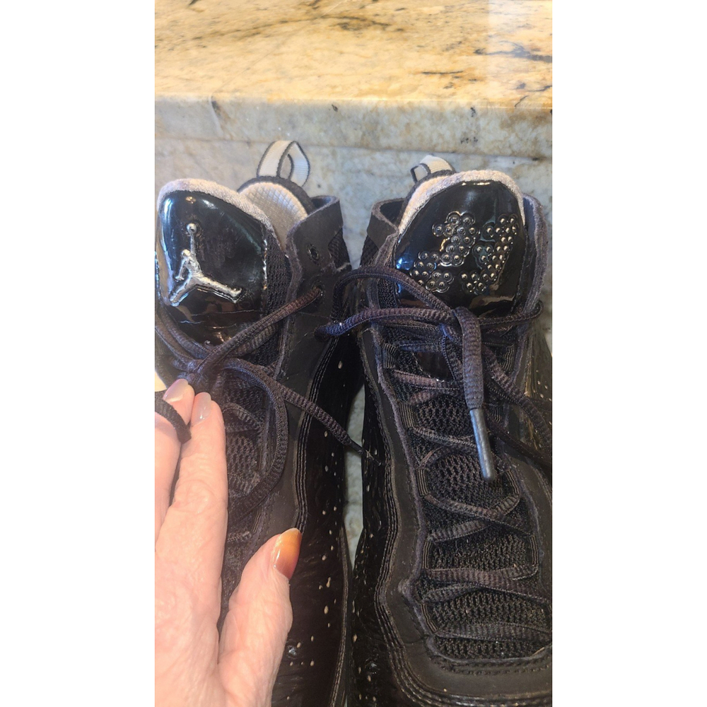 Air Jordan Basketball Shoes Size 12 Black /silver.(#1465) - Picture 2 of 12